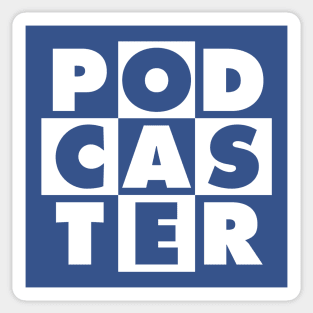 Podcaster Tic-Tac-Toe Sticker